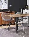 Set of 2 Dining Chairs AURORA Metal Silver