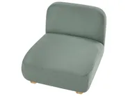 Modular Sofa 3 Seater AMLI with Ottoman Fabric Light Green_1070006