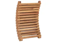 Sun Lounger with Cushion LUINO Acacia Wood Off-White_921598