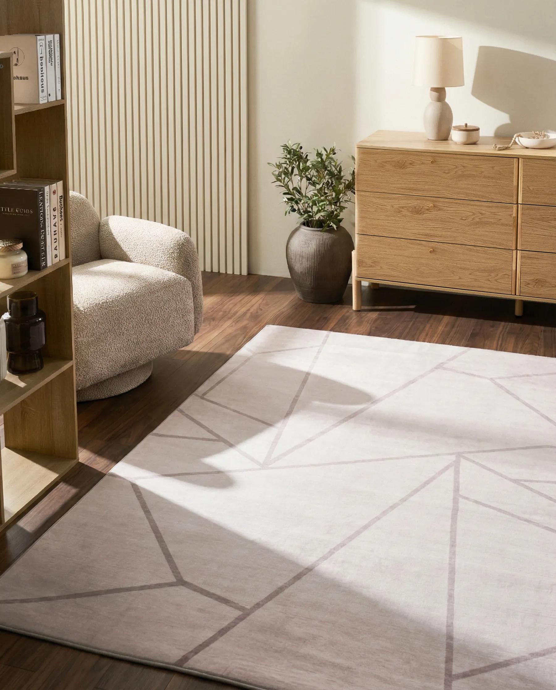 Matto POSOF Vaaleanbeige 160 x 230 cm_1051965