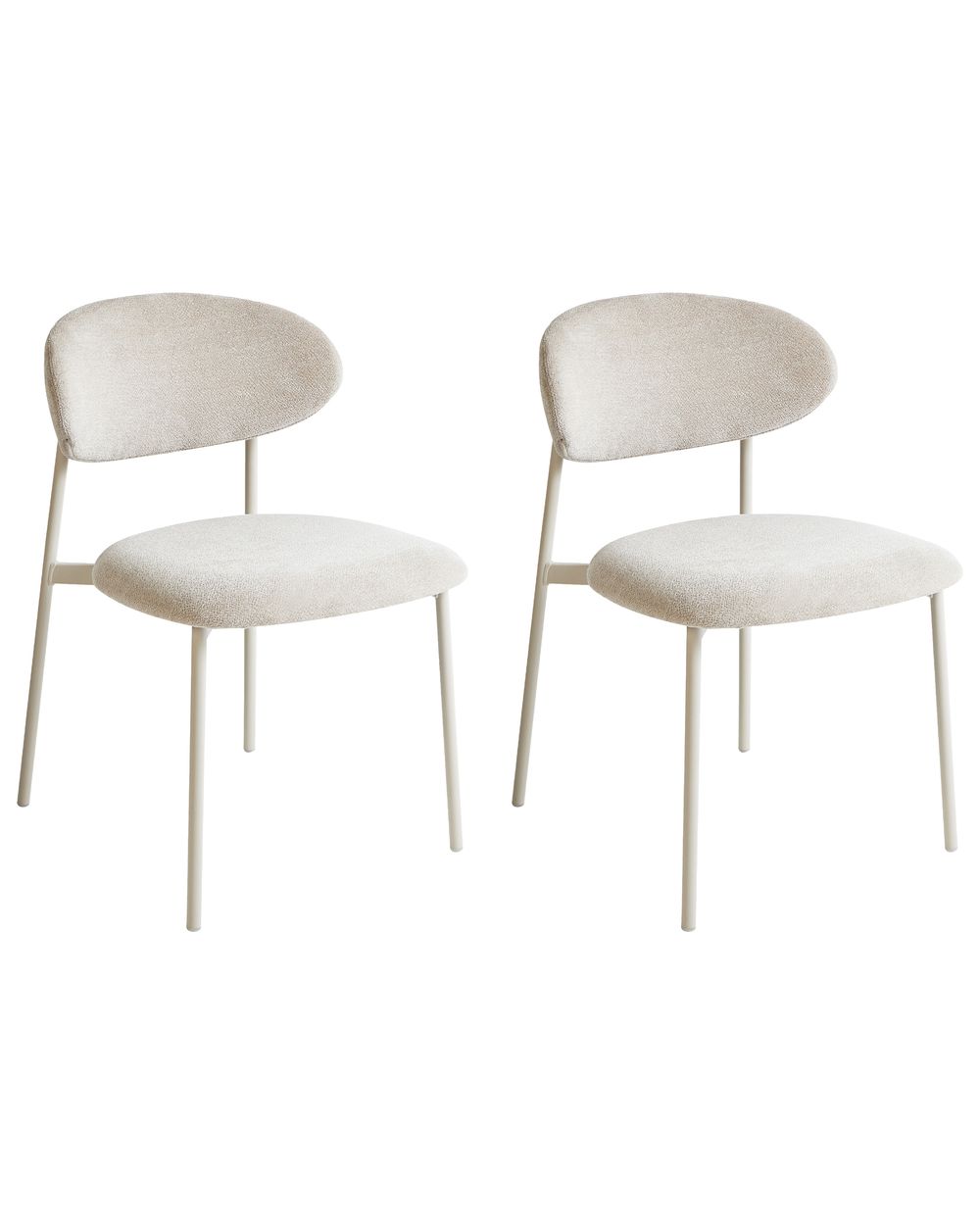 Ruokatuolisetti 2 kpl COWLEY chenille Vaaleanbeige