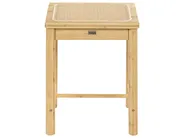Set of 2 Stools EVIRES Bamboo Light Brown_1048750