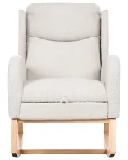 Rocking Chair HASLEV  with Footrest Boucle Off-White_1072206