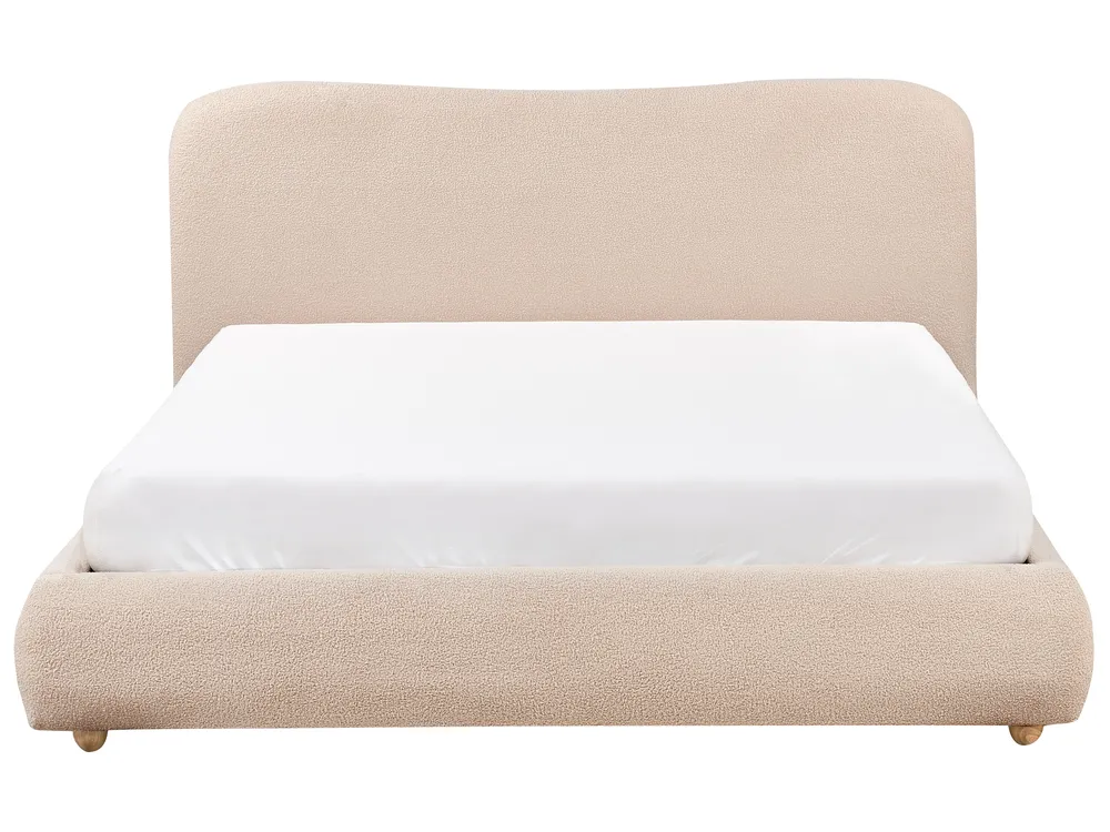 Ottoman Bed BLAGNAC Boucle Beige 160 x 200 cm (EU King Size)_960590