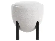 Pouffe ARCHIE Faux Linen Grey_991201