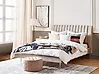 Säng med lamellram Sammet MARVILLE 180 x 200 cm Sandbeige