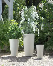 Plant Pot ABDERA 39 cm Light Beige_736628