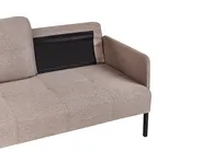 Sofa 2 Seater LAHTI Fabric Light Brown_930586