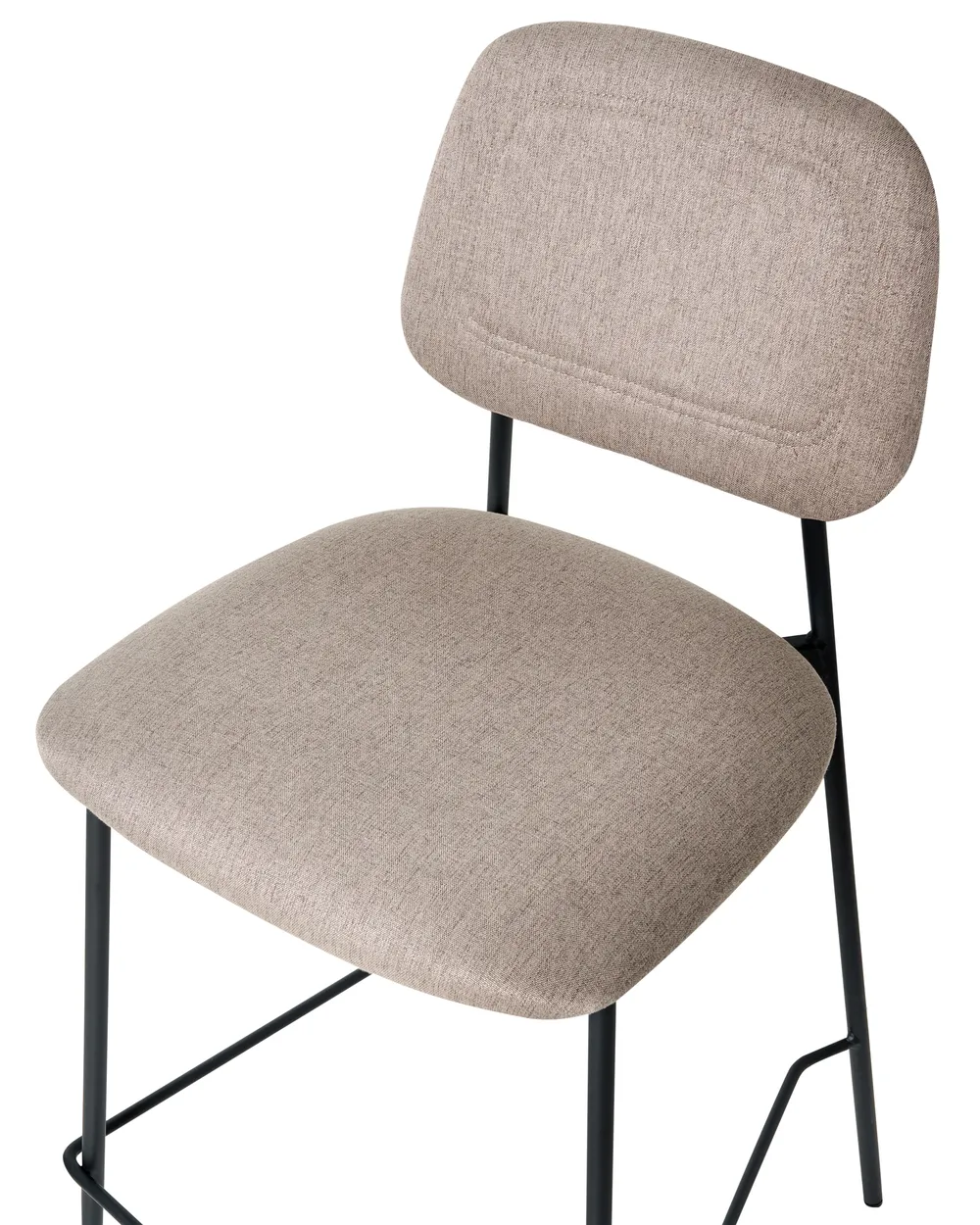 Set med 2 barstolar DUETTE Konstlinne Taupe_986893