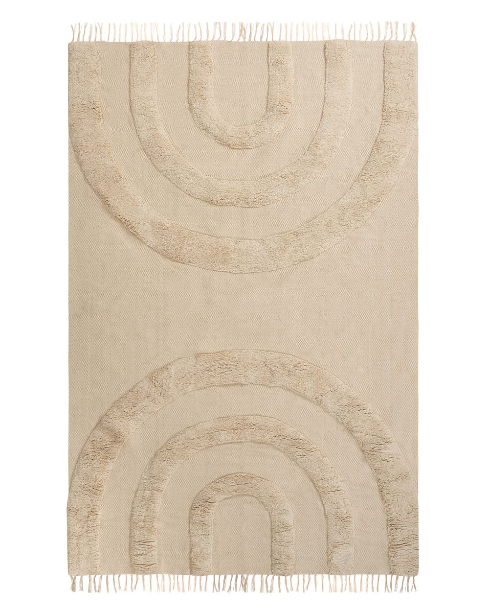 Matto NAKO  Beige 140 x 200 cm Puuvilla