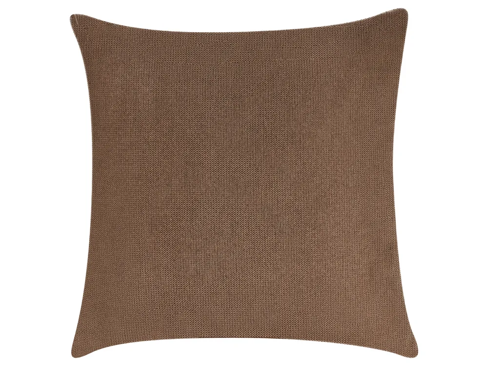 Corner Sofa 3 Seater SATER Fabric Brown Left Hand_1019345