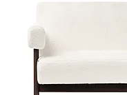 Soffa 2-sits TAMRE Bouclé Off-White/ Mörkbrun_985261