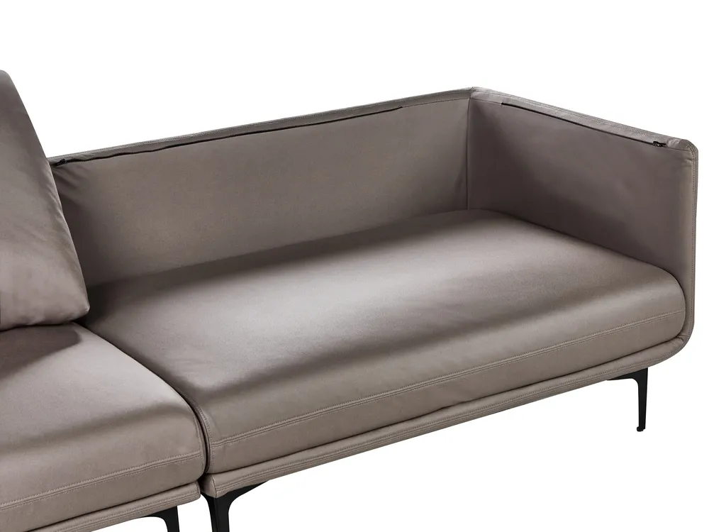 Sofa 3 Seater REVSNES Fabric Brown_965424