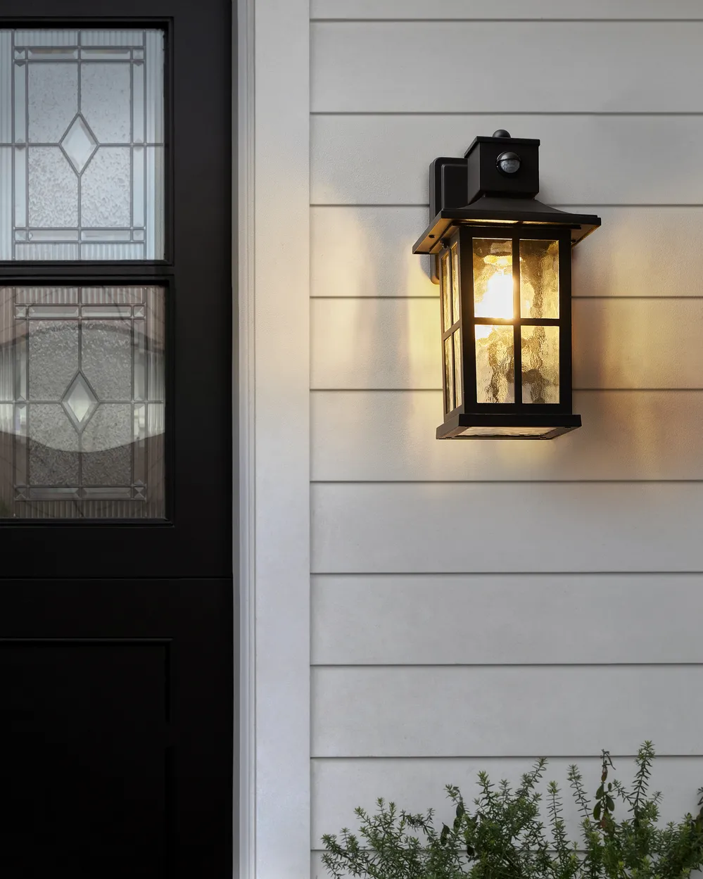 Outdoor Wall Light AZMAK with Motion Sensor Black