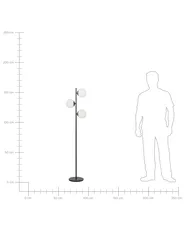 Floor Lamp WADI Metal Black_883692