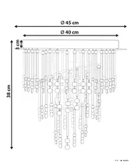 Chandelier ESMELLE L Crystal Silver_919407