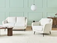 Living Room Set 3 Seater EIBY Chenille White_1004343
