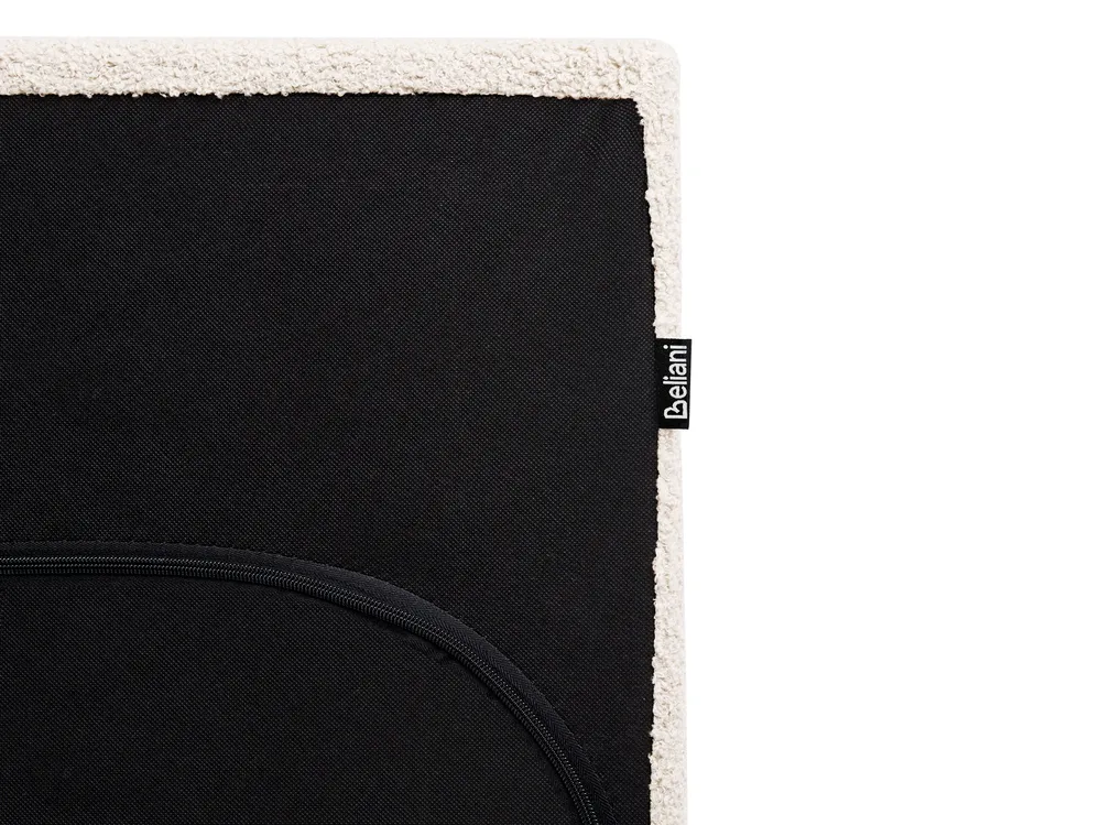 Säng med lamellram Bouclé ALBI 120 x 200 cm Off-White_1060924