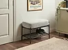 Shoe Bench TRUCKEE Fabric Grey