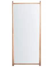 Wall Mirror CANET 90 cm 200 cm Paulownia Wood Light Brown_1099932