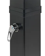 Freestanding Outdoor Solar Shower YARACUY Black_974067