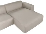 Corner Sofa 3 Seater FAABORG Fabric Beige Left Hand_1055843