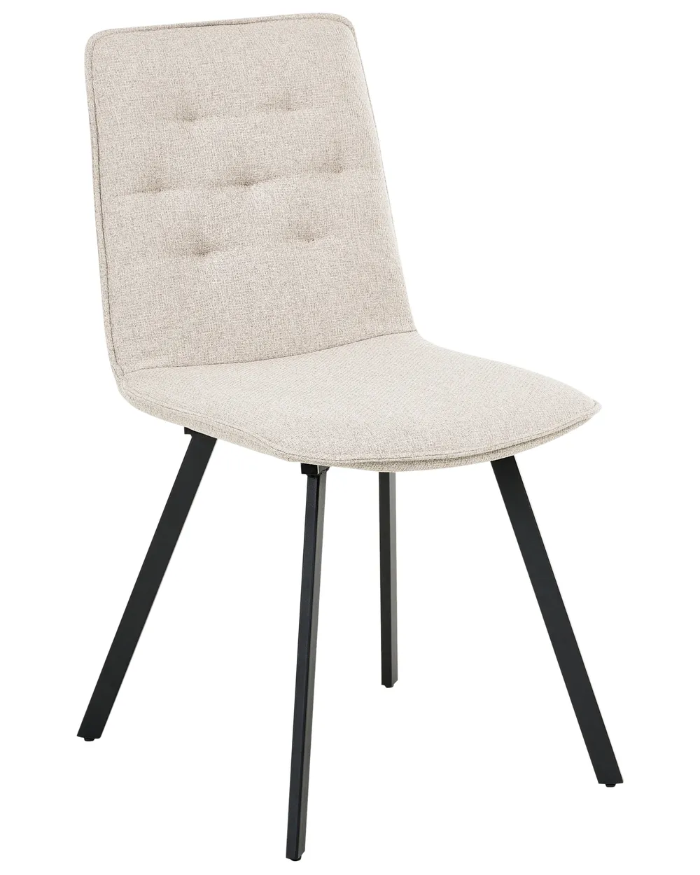Set of 2 Dining Chairs CARVER Fabric Beige_999047
