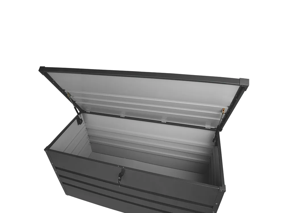 Säilytyslaatikko CEBROSA 132 cm 62 cm Metalli Grafiitinharmaa_717672
