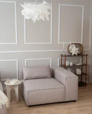 Corner Seat BRANDE Fabric Light Brown Symmetrical_1039267