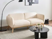 Sofa 3 Seater LJUNG Boucle Light Beige_1076598