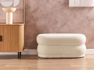 Upholstered Bench ELLENDALE Boucle Off-White_897494