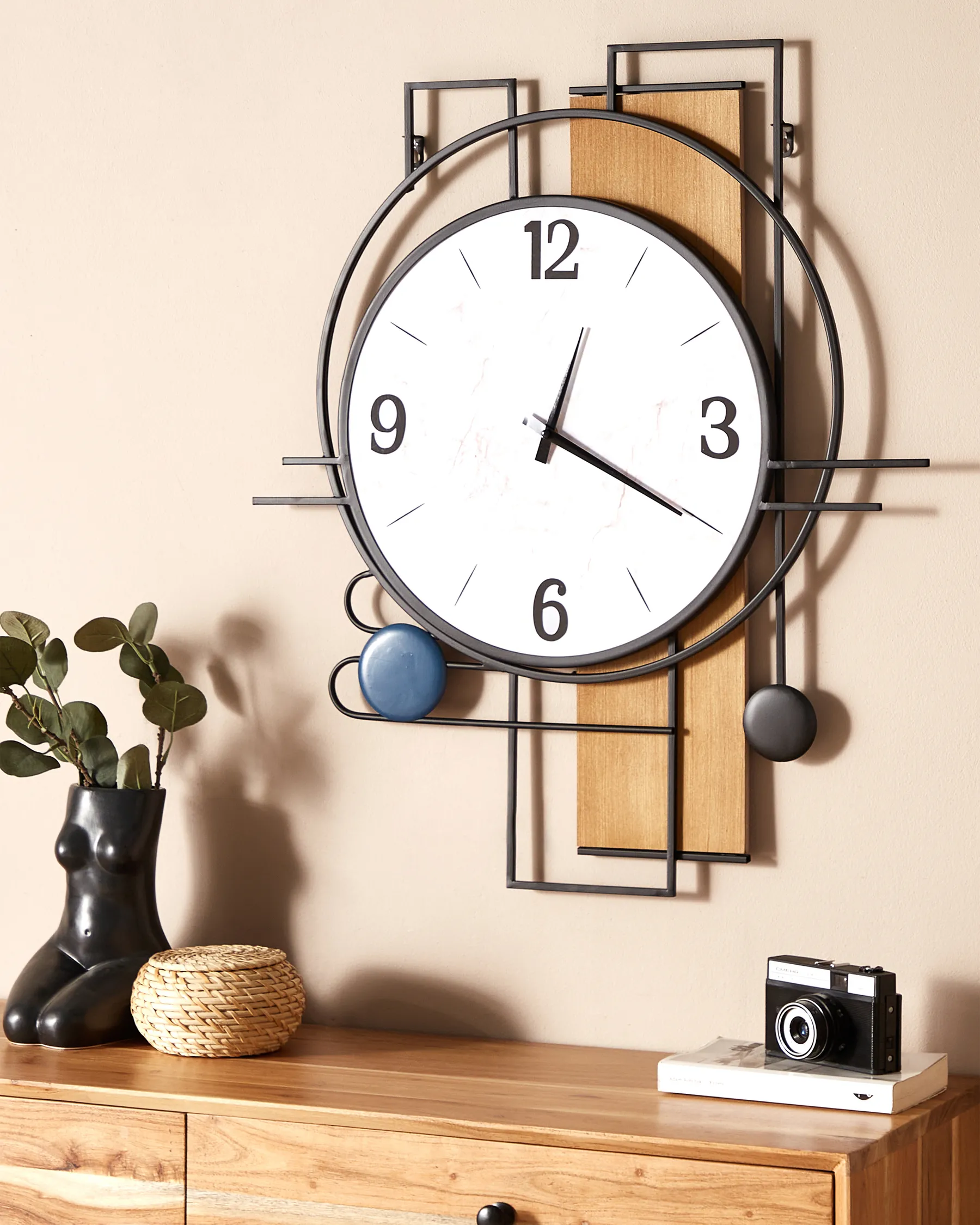 Wall Clock TAVEL 60 cm Multicolour_892141