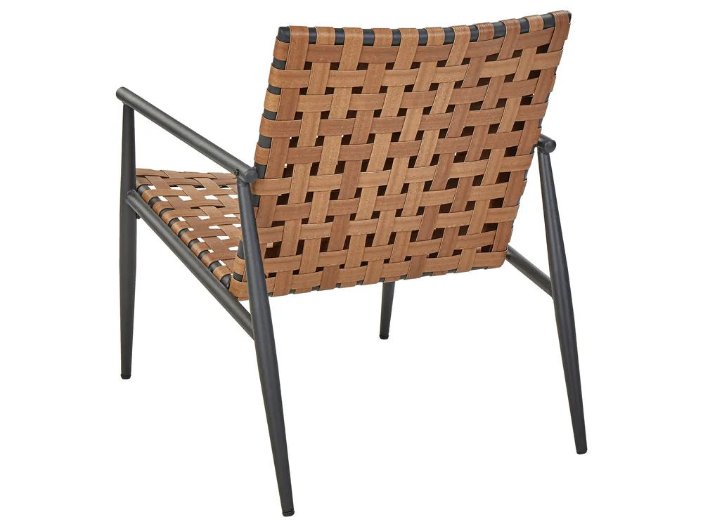 Bistro Set ZIRIA PE Rattan Brown_938718