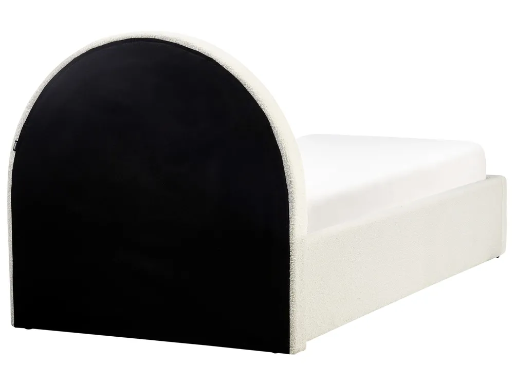 Kids Ottoman Bed ANET Boucle Off-White 90 x 200 cm (EU Single)_959437