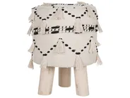 Footstool THONDI Cotton Beige_754843