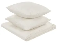 Bedspread with Cushions RUDKHAN 140 x 210 cm Off-White_821899