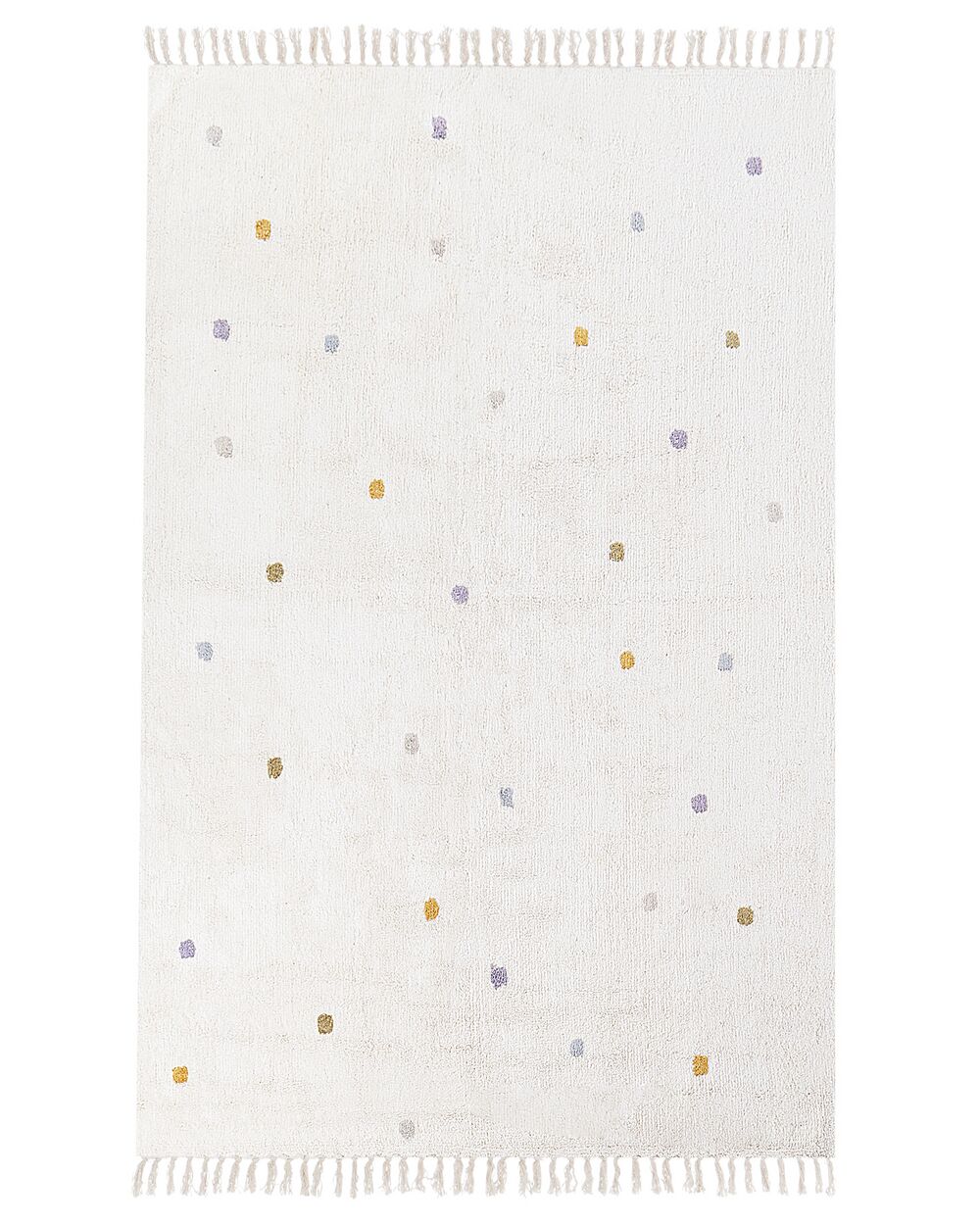 Rug ASTAF Off-White 140 x 200 cm Cotton