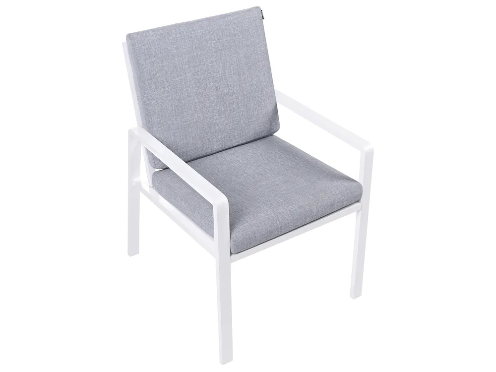 Garden Dining Set 4 Seater VISSO Grey/ White_1047414