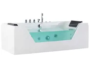 Corner Hot Tub with LED SAMANA 1620 x 760 mm White_762976