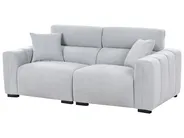Sofa 3 Seater FAUSKAN Fabric Light Blue_969034