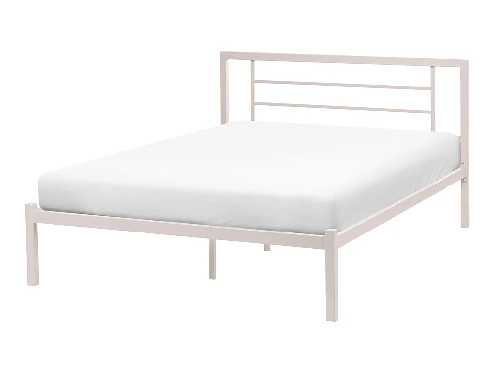 Sänky Metalli CUSSET 120 x 200 cm Vaaleanbeige