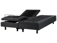 Säädettävä sänky ilman sängynpäätyä kangas DUKE 160 x 200 cm Tummanharmaa_951860