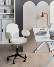 Desk Chair MORAGA Boucle Off-White_932390