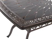 Garden Dining Set 6 Seater LIZZANO with Cushions Metal Dark Brown_765522