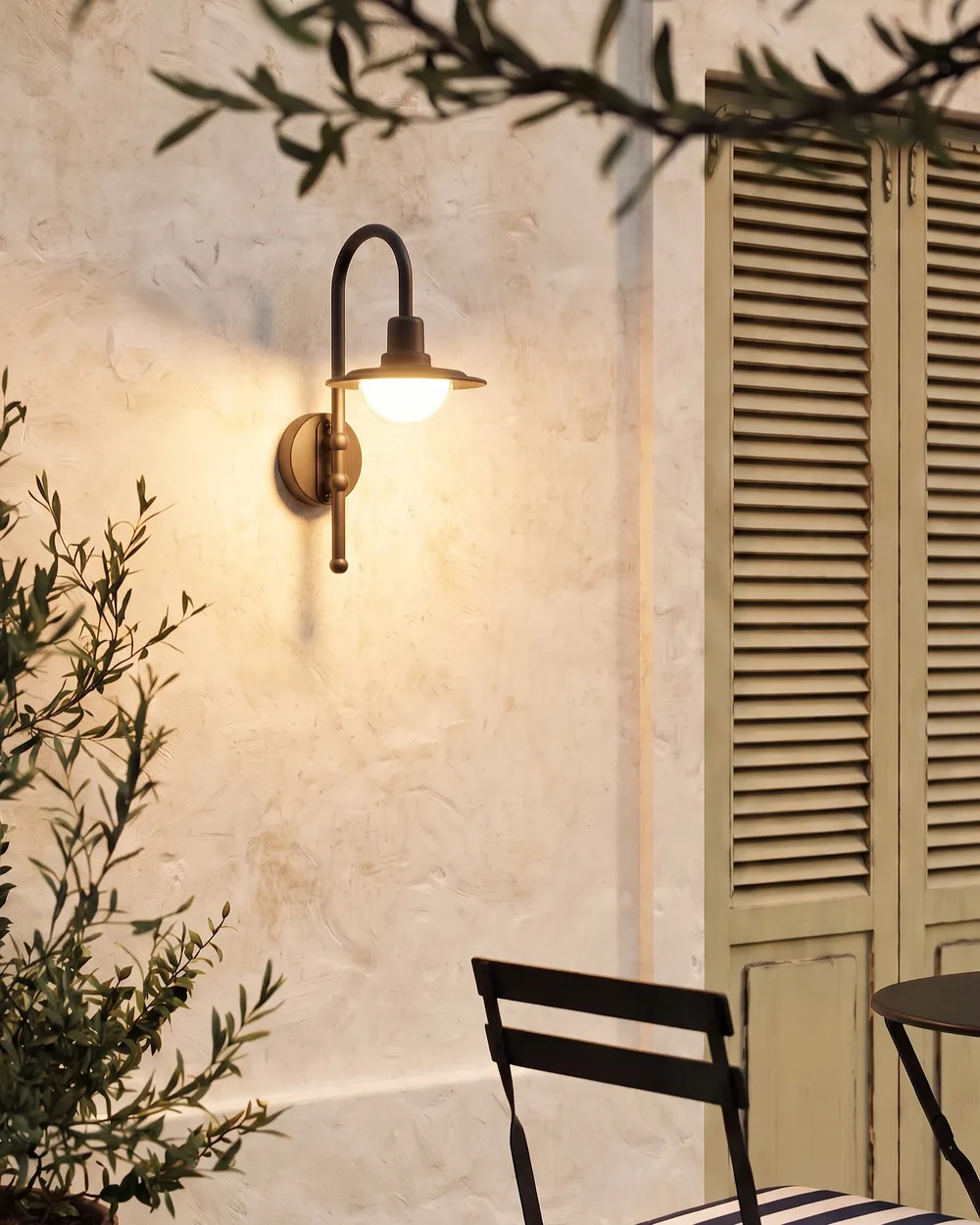 Outdoor LED Wall Light PORTELO Black