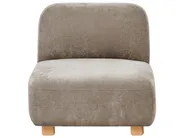 Modular Sofa 3 Seater AMLI with Ottoman Fabric Beige_1070345