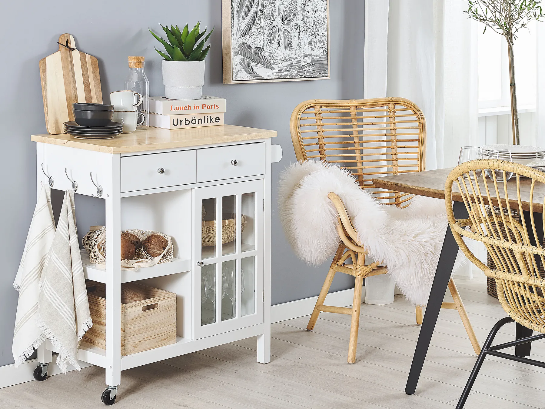 Kitchen Trolley GENOA White_790723