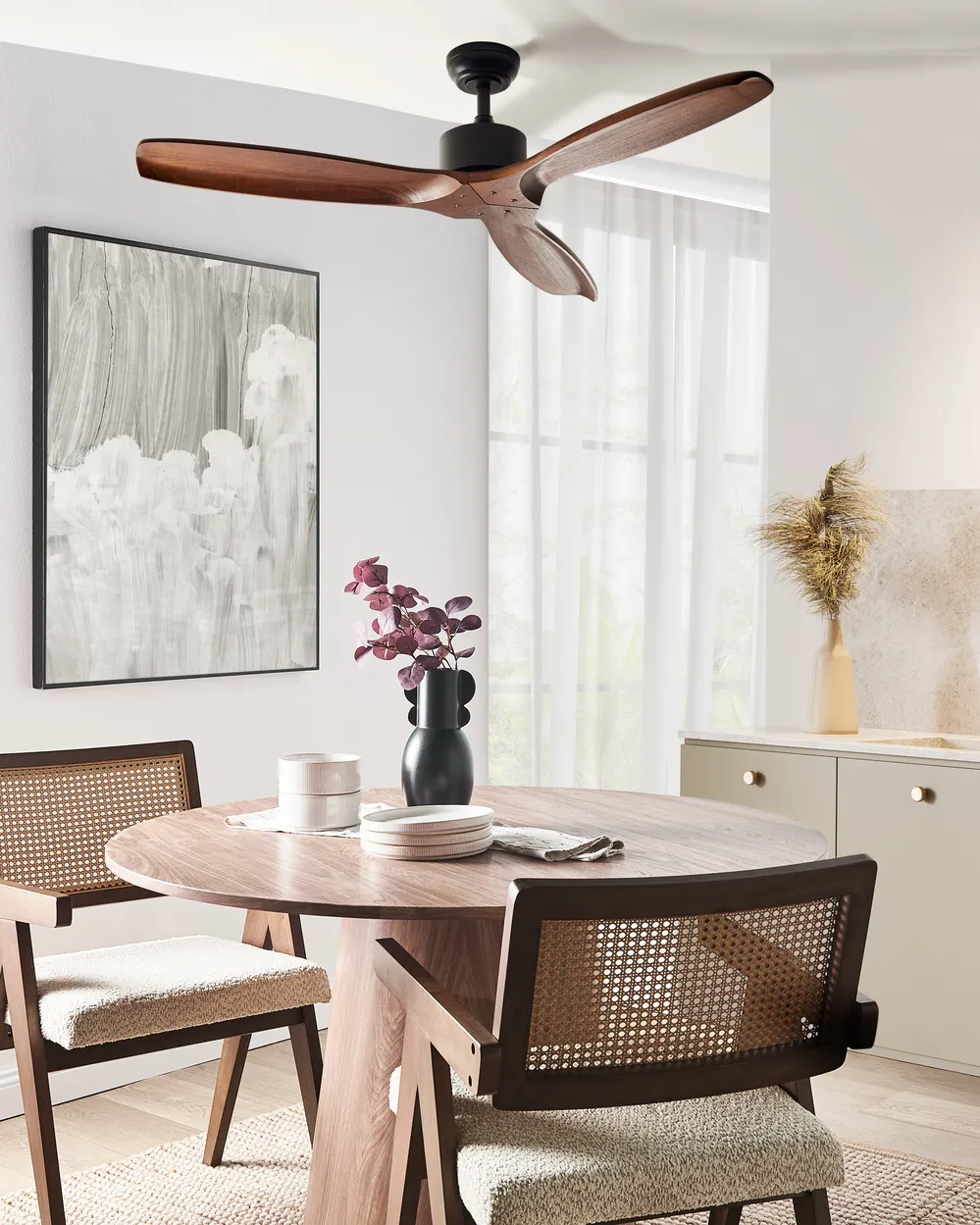 Ceiling Fan ARANI with Remote Dark Brown
