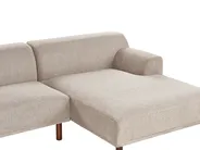 Corner Sofa 3 Seater HOLT Fabric Taupe Left Hand_959197