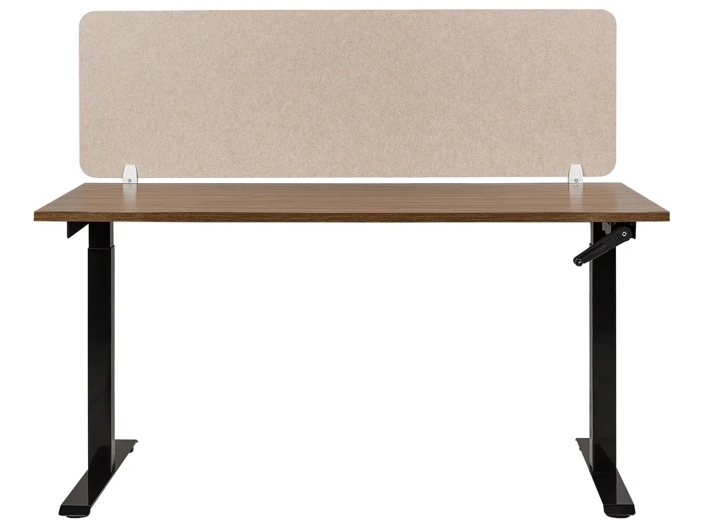 Desk Screen SPLIT 160 x 50 cm Beige_894603